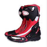 PRO-BIKER Motorcycle Boots Men Riding Boots Racing Motocross Boots Off-Road Motorbike Riding Moto Boots Waterproof Shoes