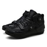 Motorcycle QUICK ADJUST Non-slip BOOTS MOTORBIKE PROTECTIVE GEAR CYCLING Cycle Riding Biker Chopper Cruiser Touring Ankle Shoes